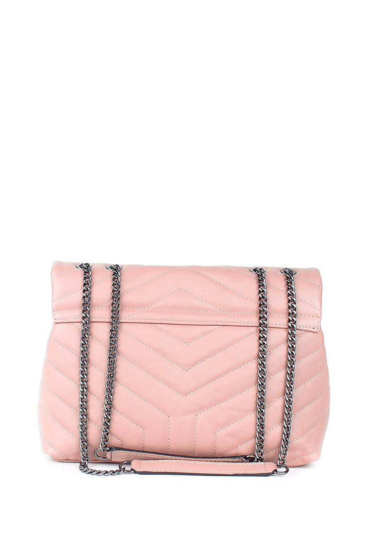 Bandolera de piel italiana Gris 5816-52-37