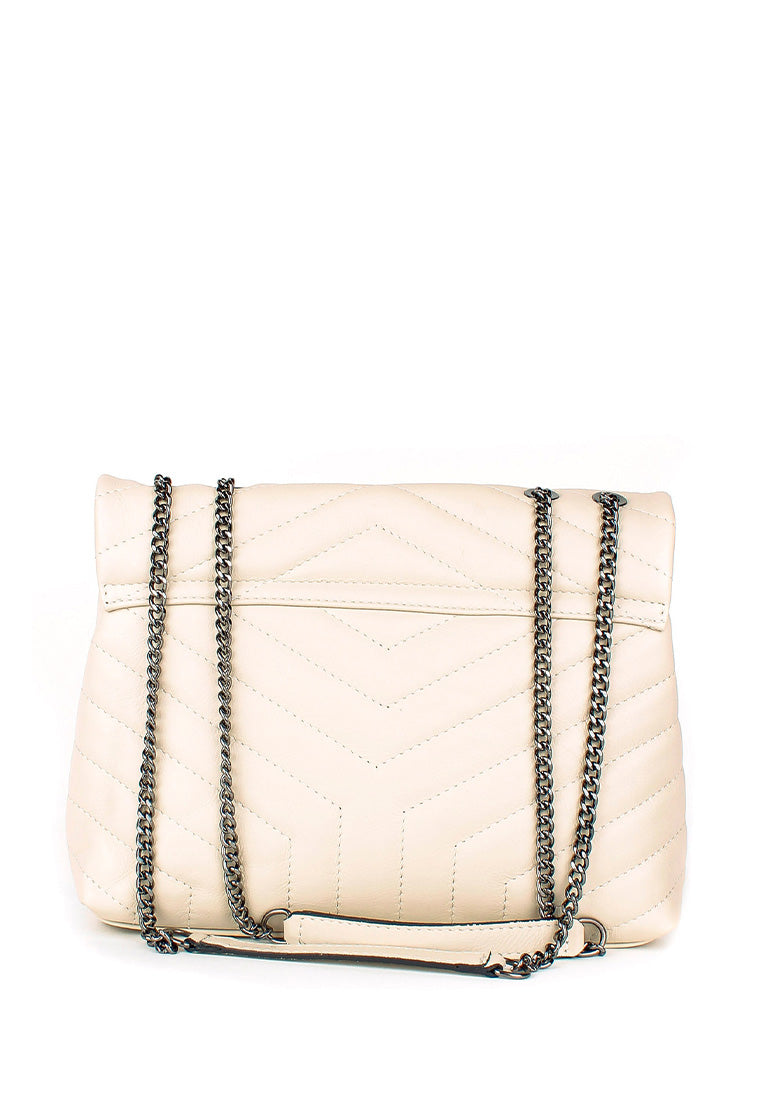 Bandolera de piel italiana Beige 5816-11-37