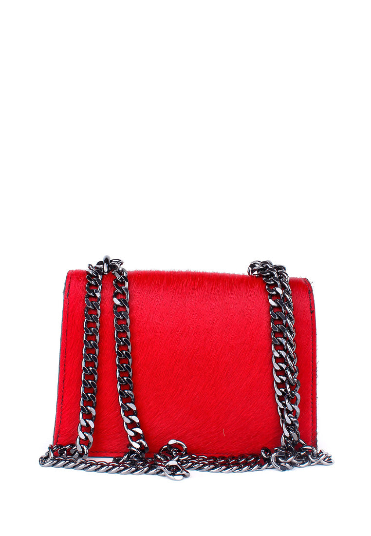 Bandolera de piel italiana Negro 3940-0512-151