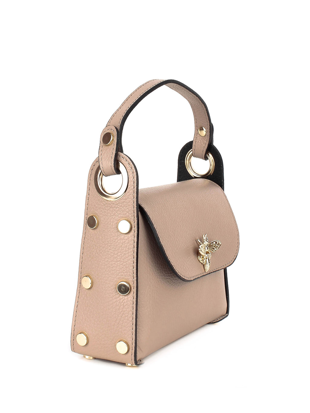 Bolso de mano de piel italiana Gris 8822-52-32