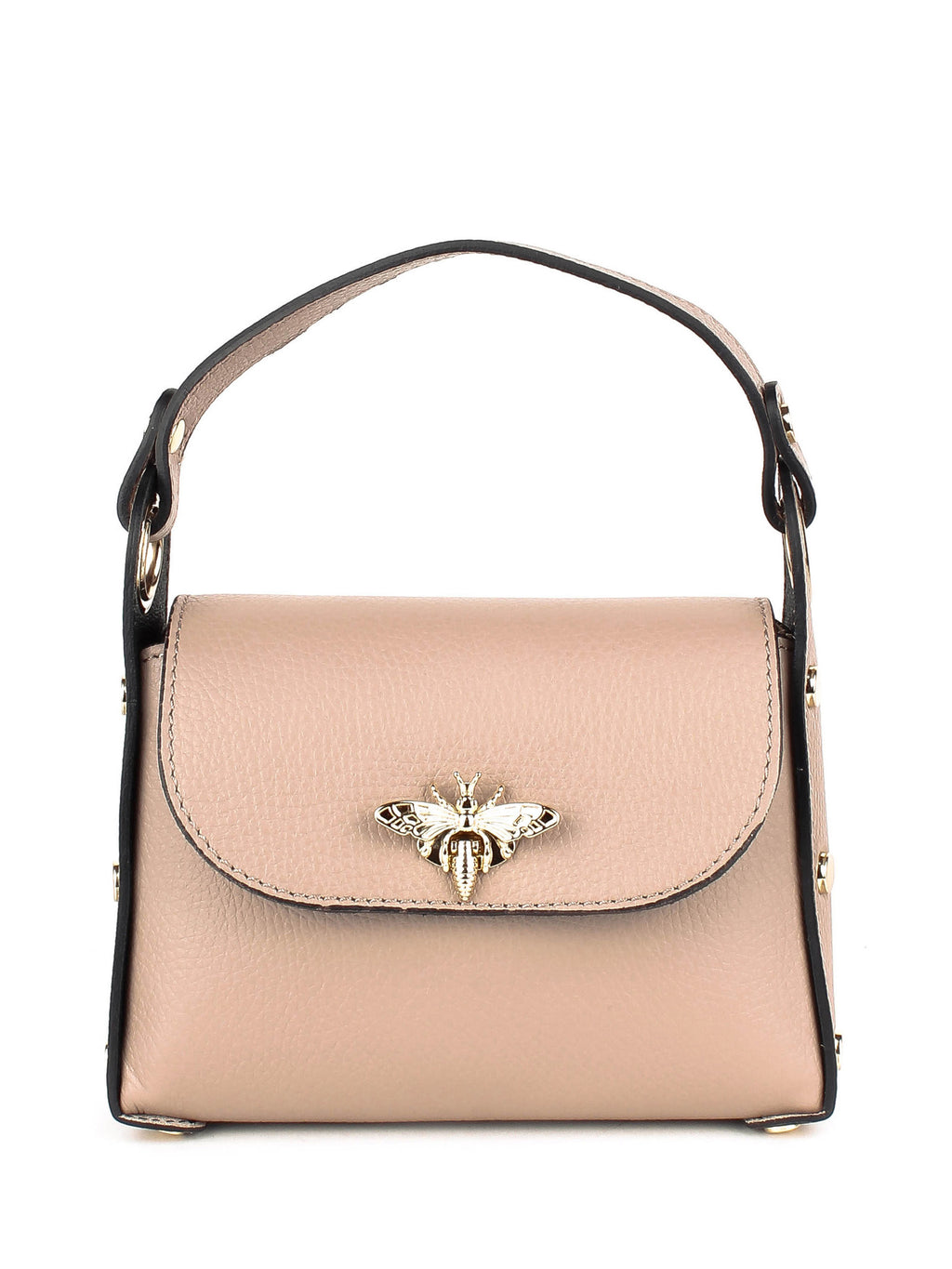 Bolso de mano de piel italiana Gris 8822-52-32