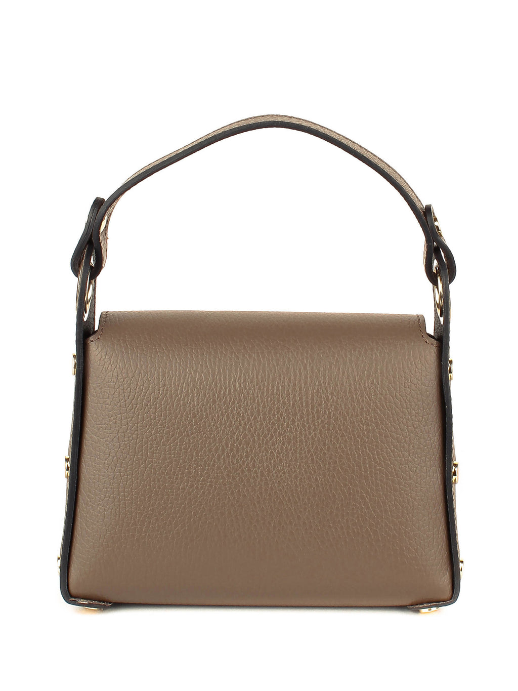 Bolso de mano de piel italiana Gris, Marrón 8822-104-32