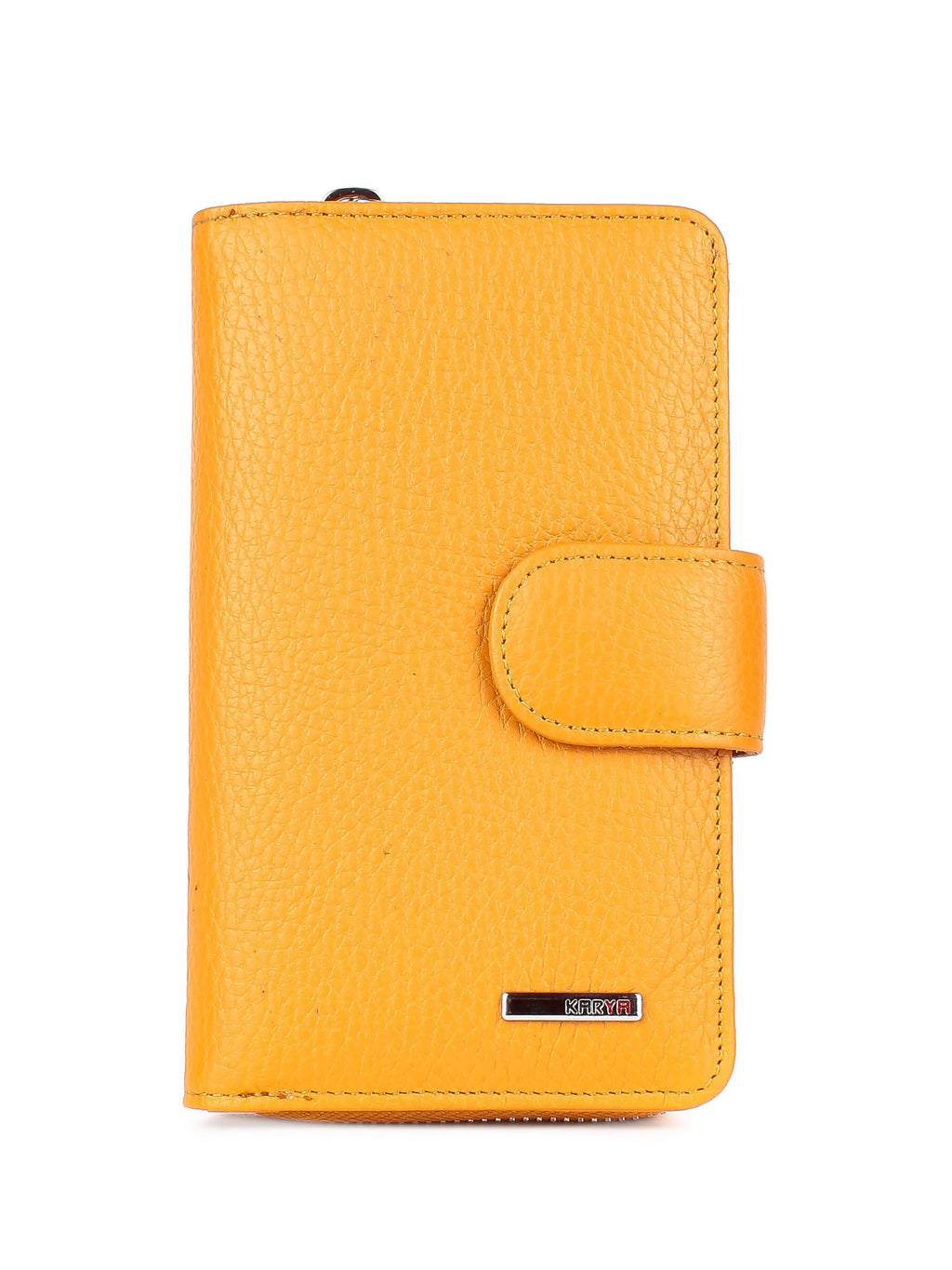 Cartera de piel italiana Amarillo 2009-56