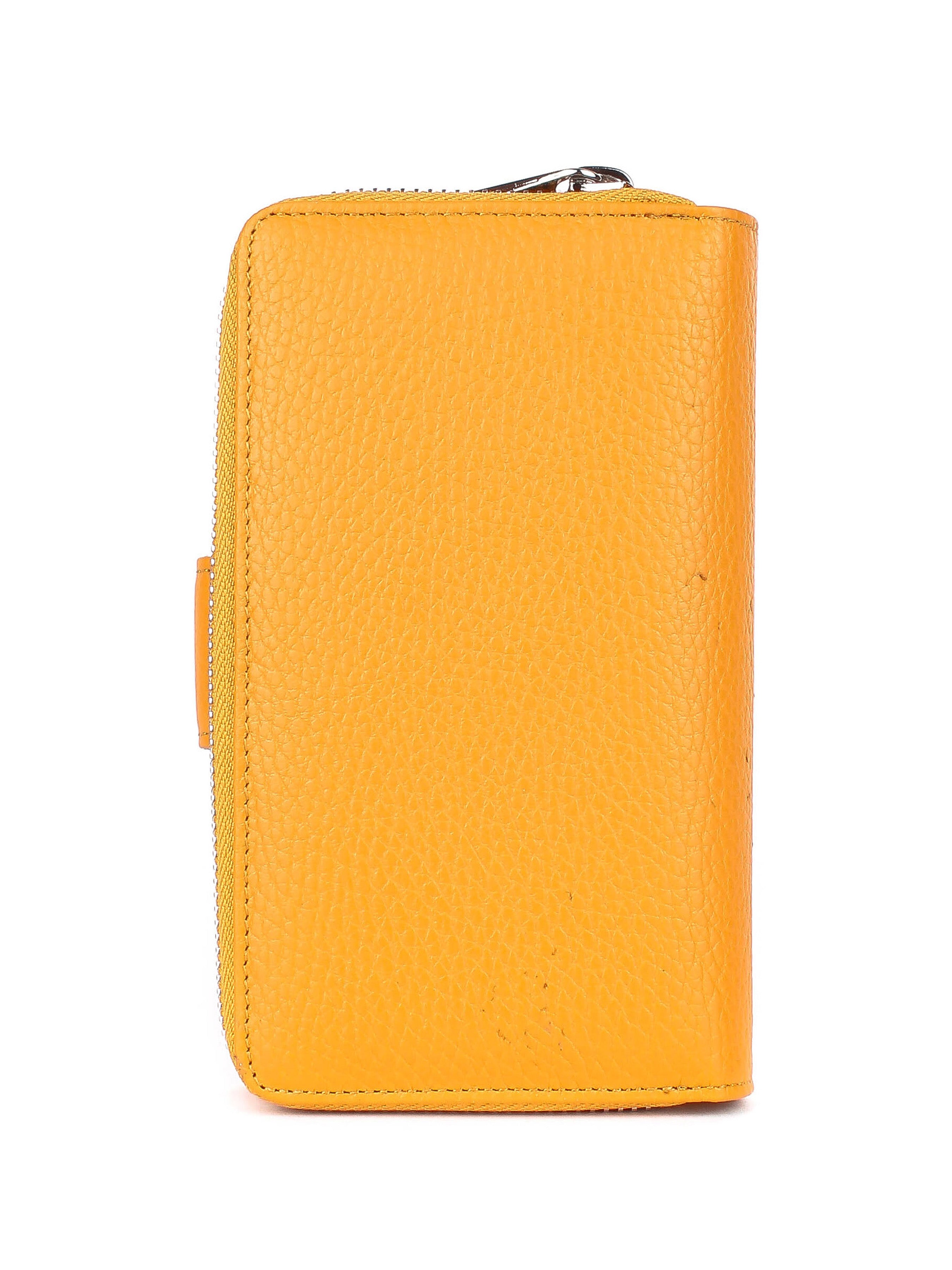 Cartera de piel italiana Amarillo 2009-56