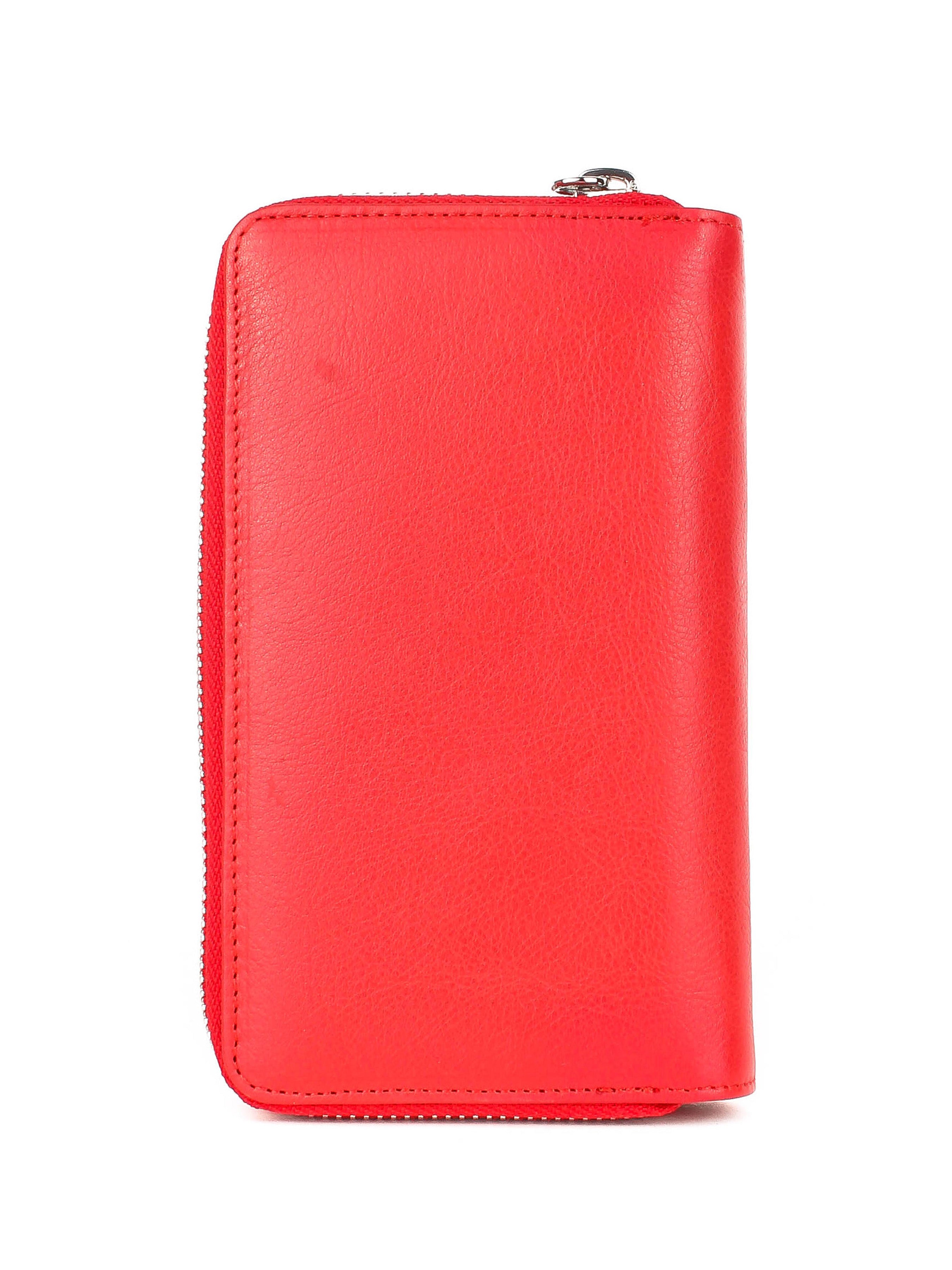 Cartera de piel italiana Rojo 2009-24