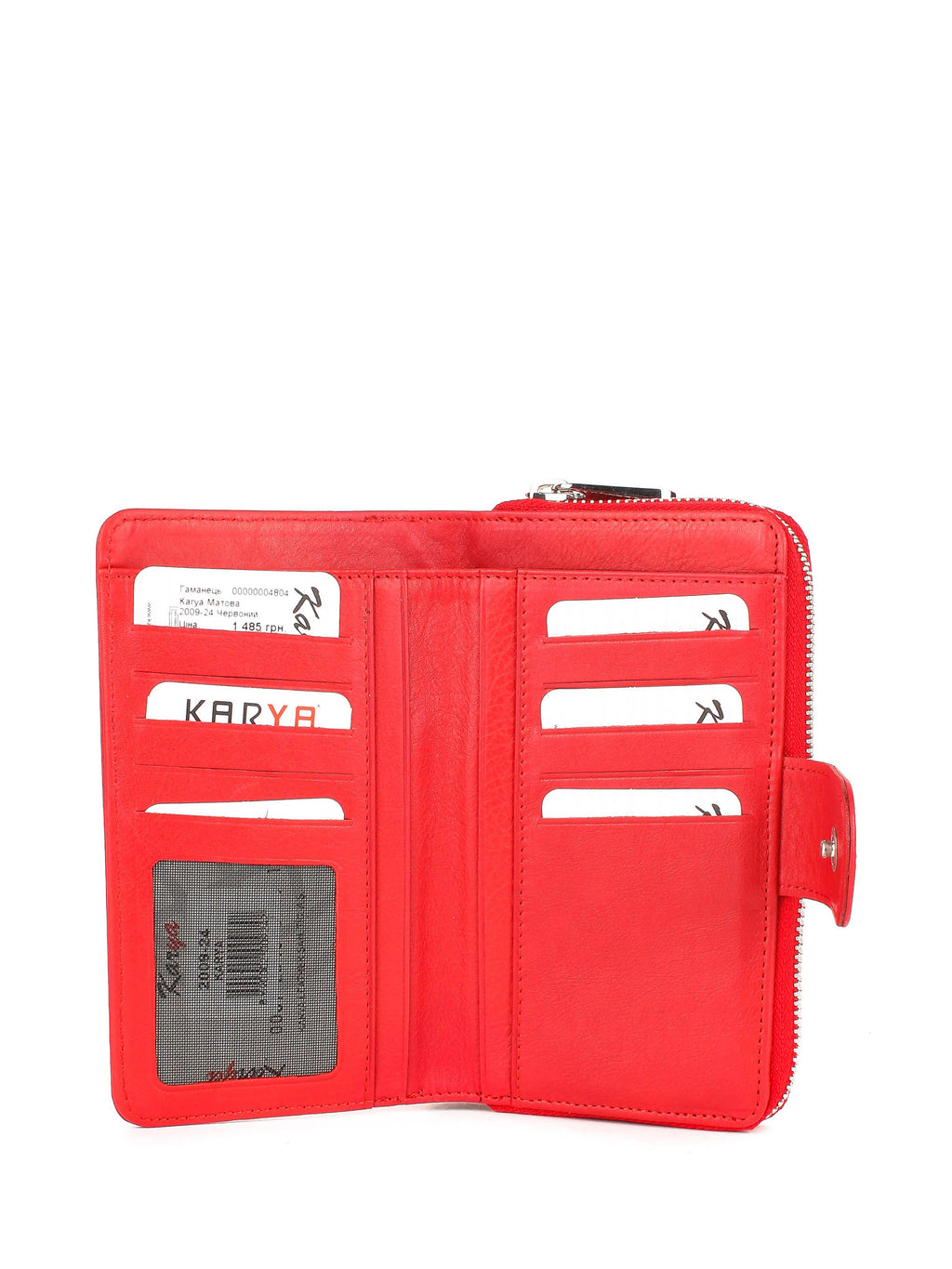 Cartera de piel italiana Rojo 2009-24