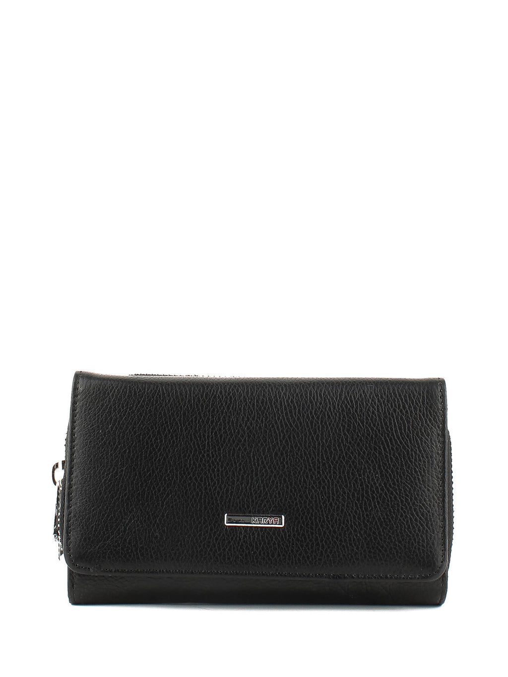 Cartera de piel italiana Negro 2013-45