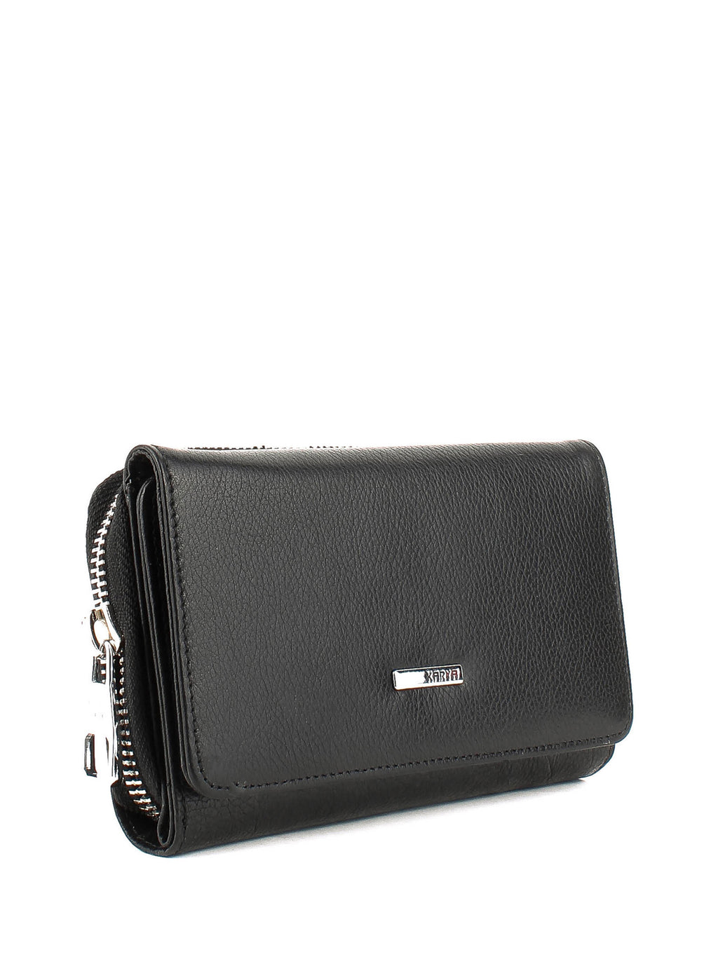 Cartera de piel italiana Negro 2013-45