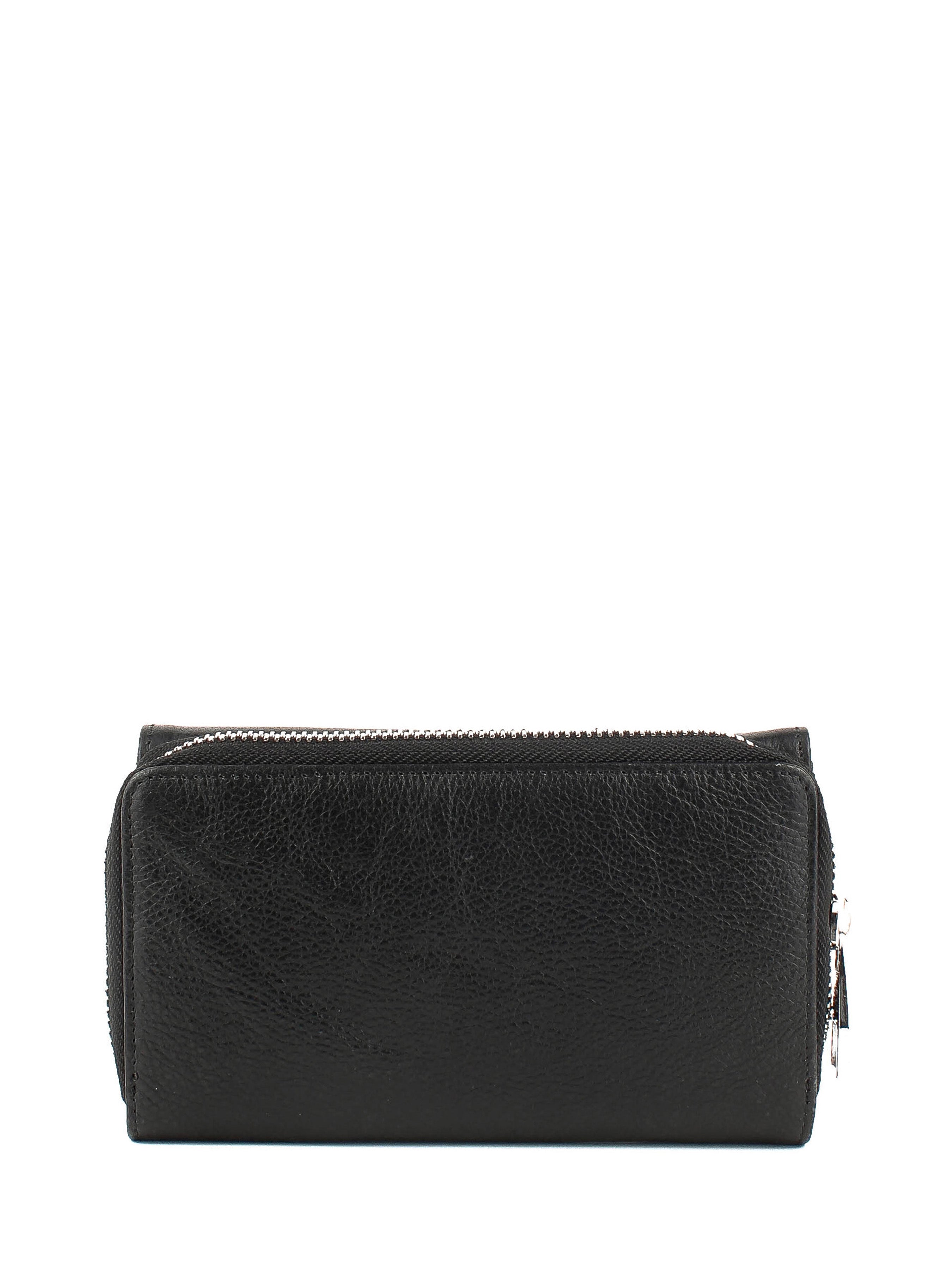 Cartera de piel italiana Negro 2013-45