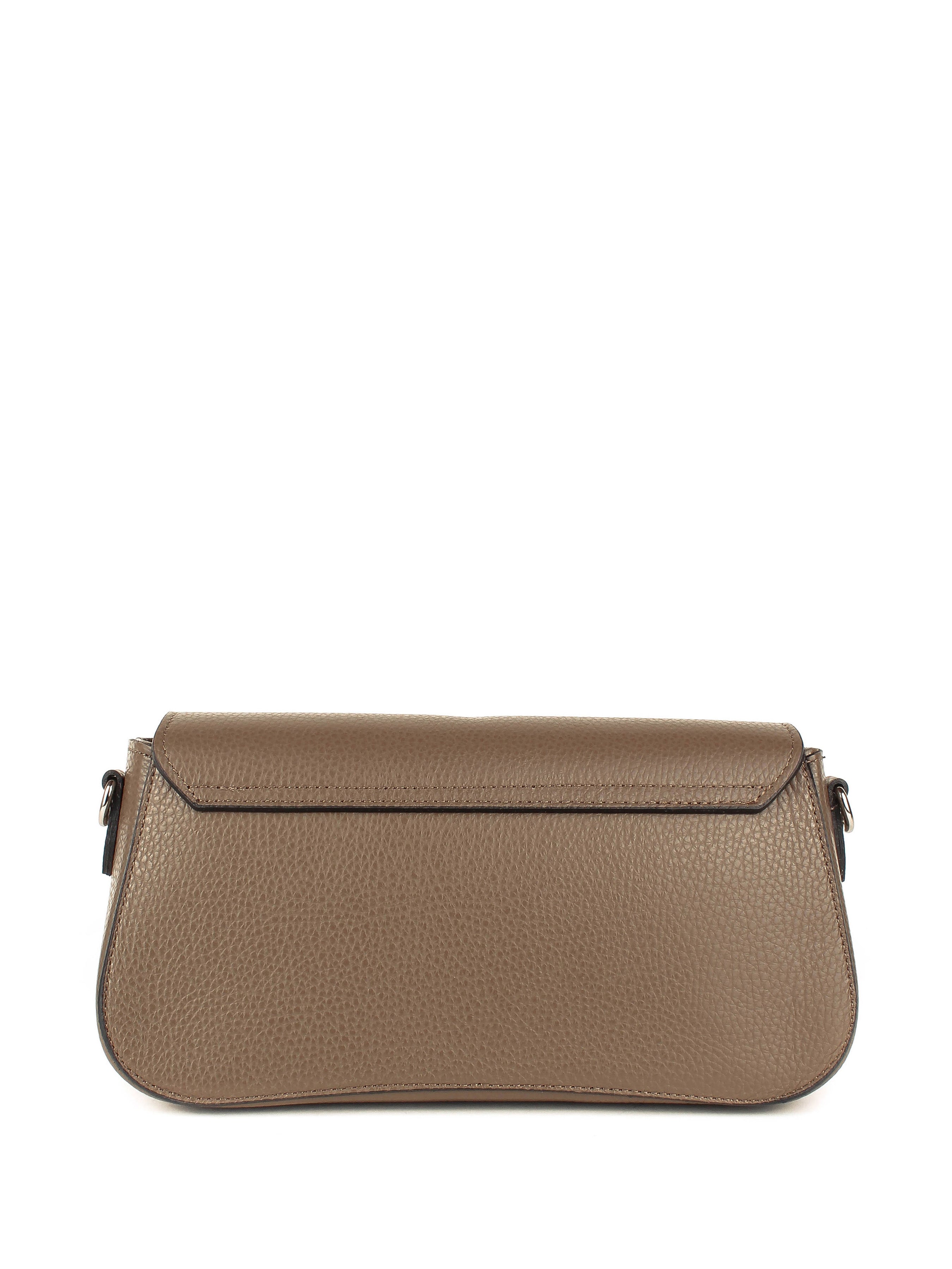 Bandolera de piel italiana Gris, Marrón 1100-104-32