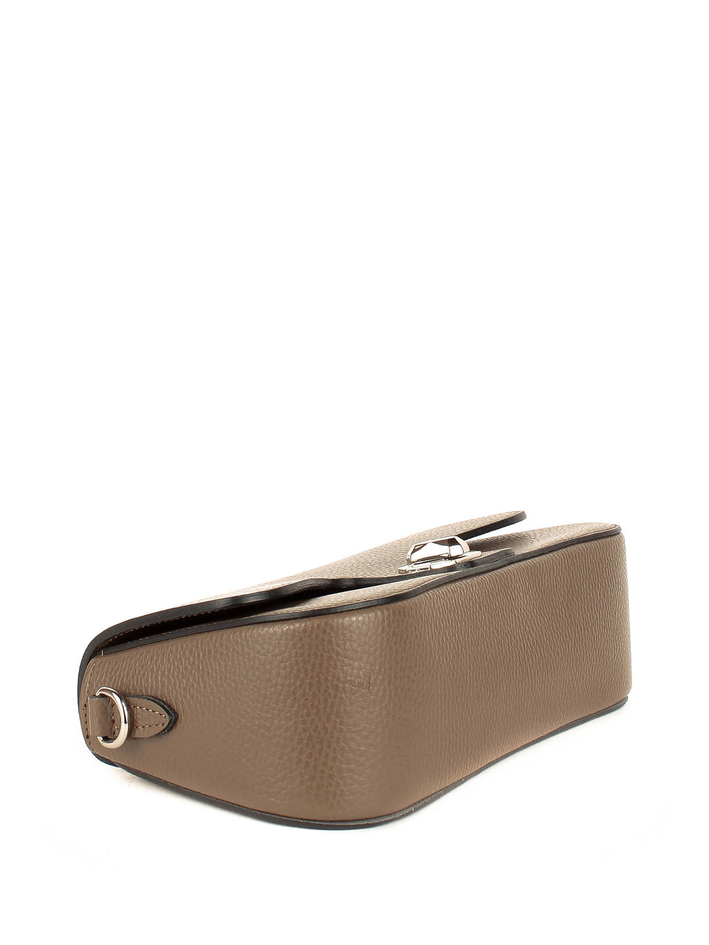 Bandolera de piel italiana Gris, Marrón 1100-104-32