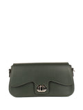 Bandolera de piel italiana Verde 1100-64-32