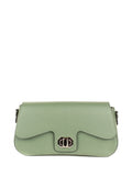 Bandolera de piel italiana Verde 1100-81-32