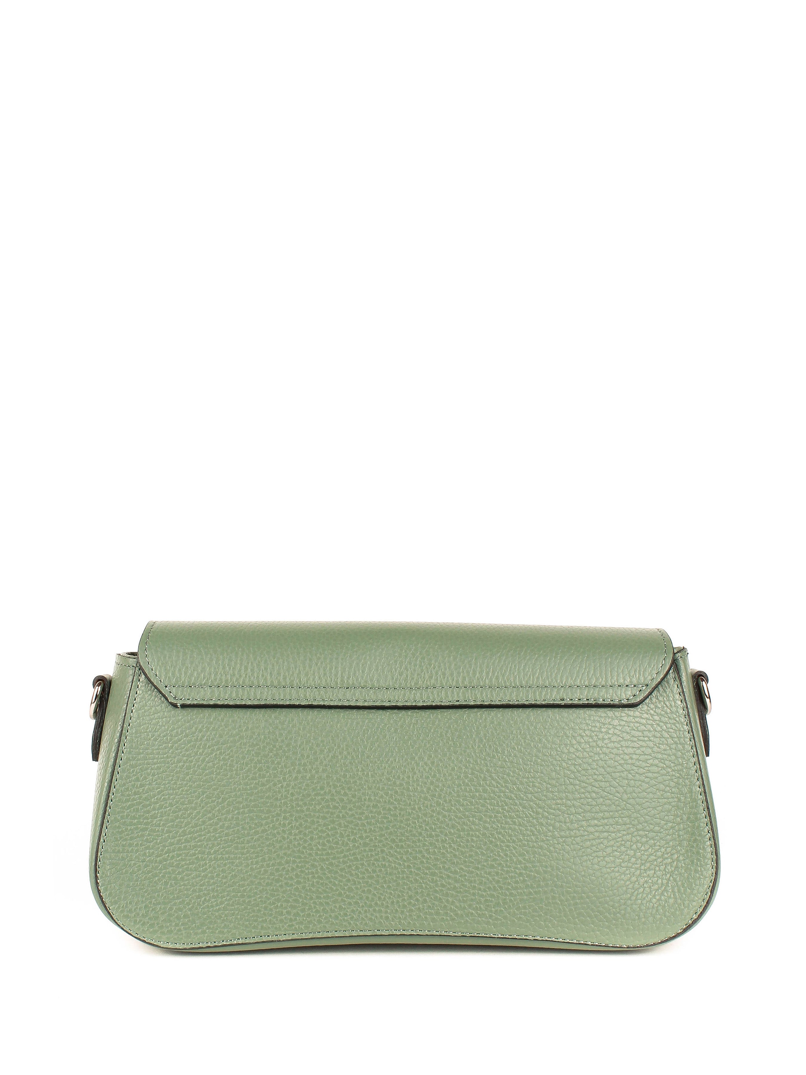 Bandolera de piel italiana Verde 1100-81-32