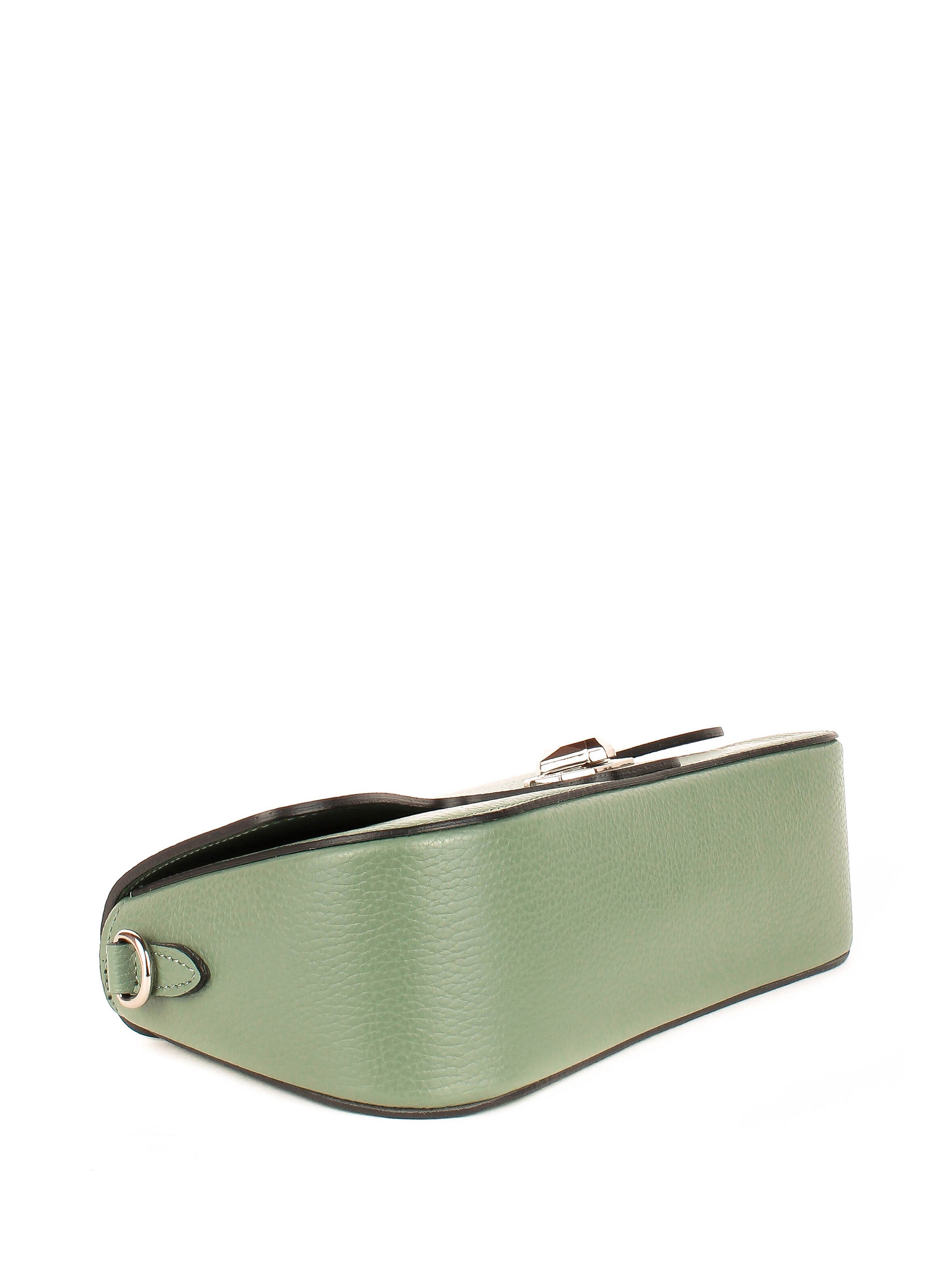 Bandolera de piel italiana Verde 1100-81-32