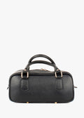 Bolso de hombro de piel italiana Negro 6890-05-32