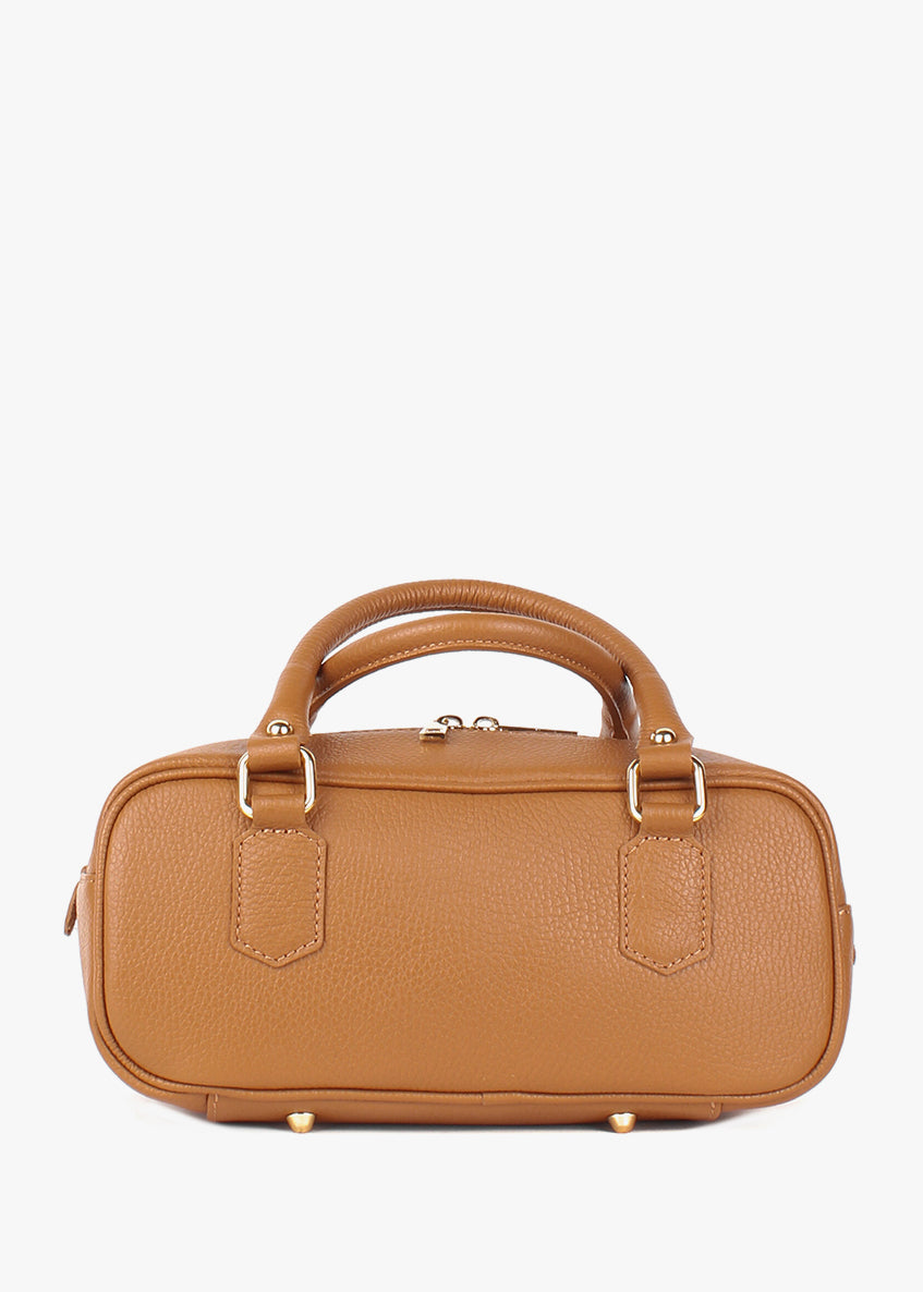 Bolso de hombro de piel italiana Rojo 6890-45-32