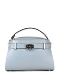 Bolso de mano de piel italiana Блакитний 8055-17-32