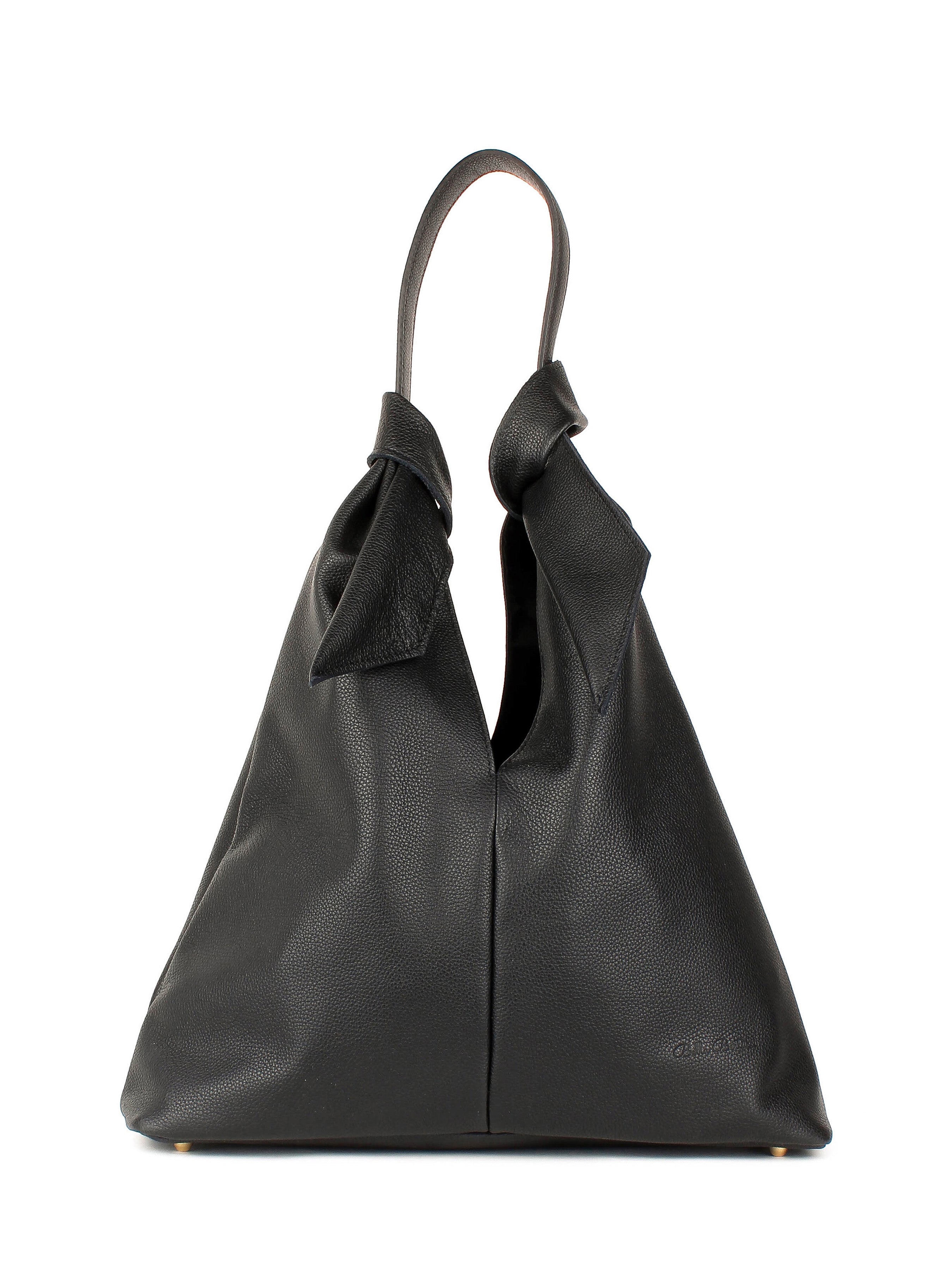 Bolso de mano de piel italiana Negro 3699-05-32