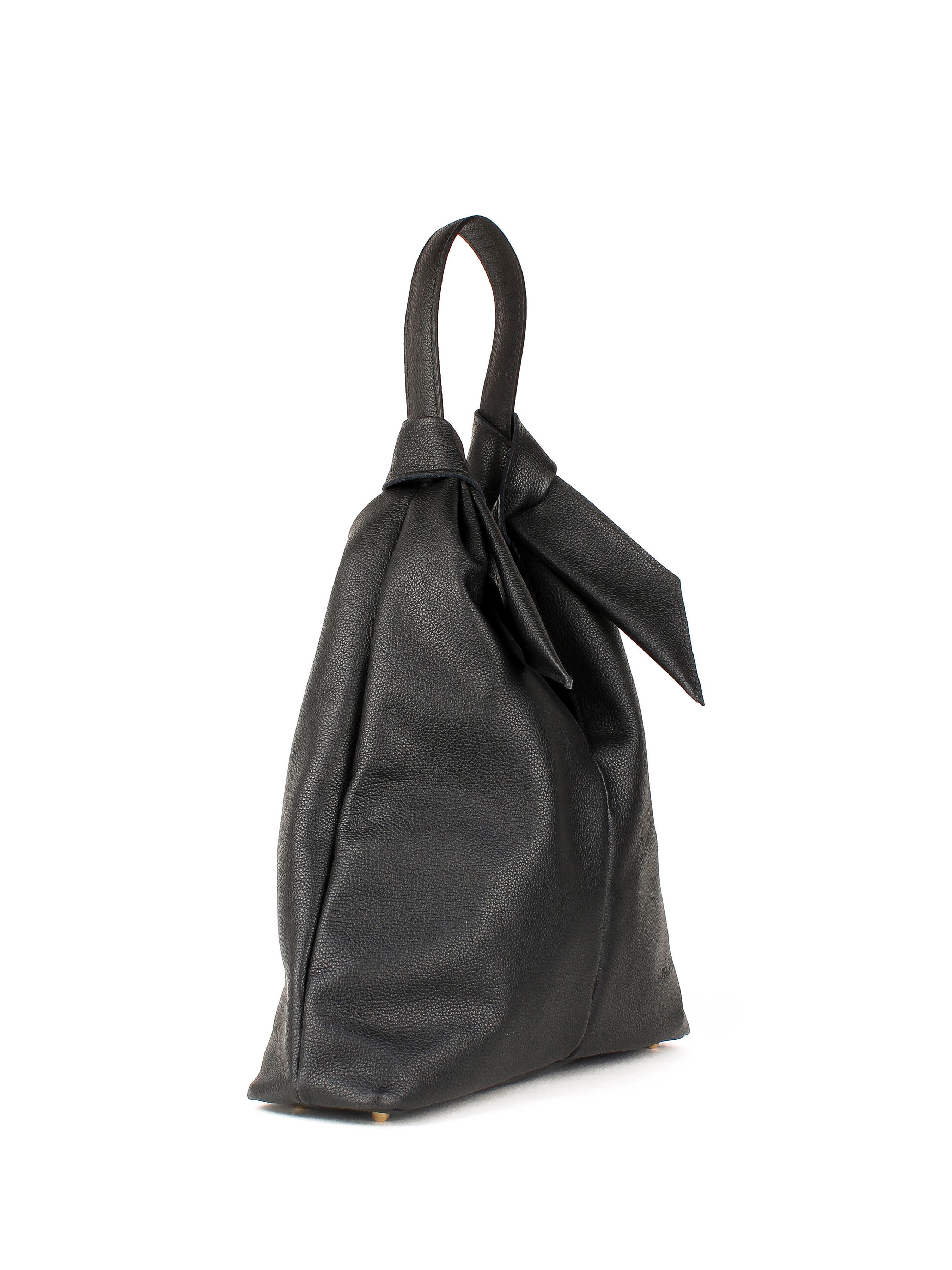 Bolso de mano de piel italiana Negro 3699-05-32