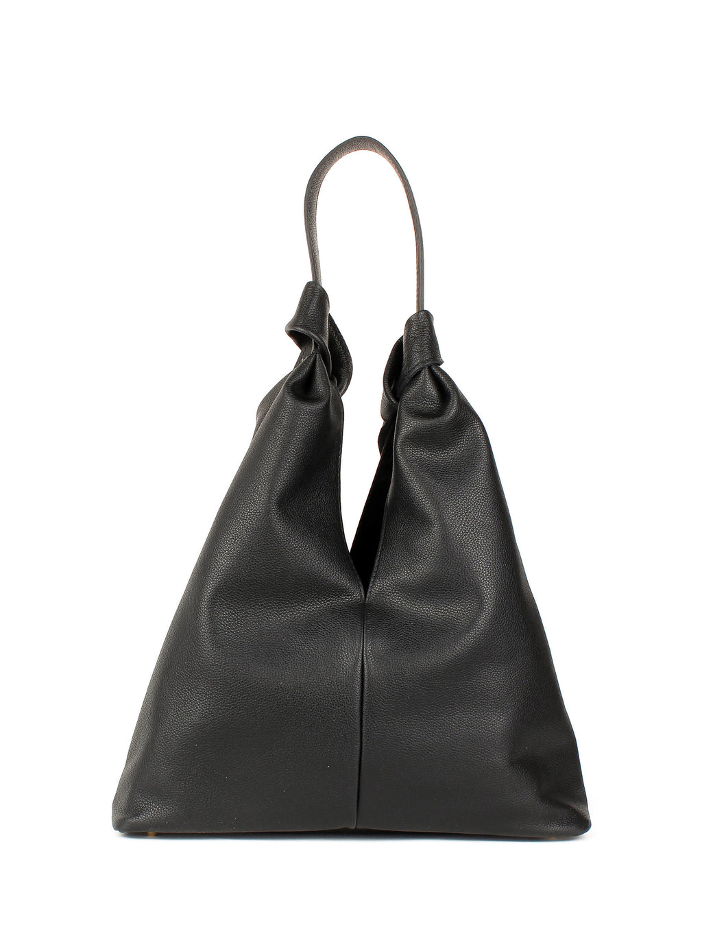 Bolso de mano de piel italiana Negro 3699-05-32