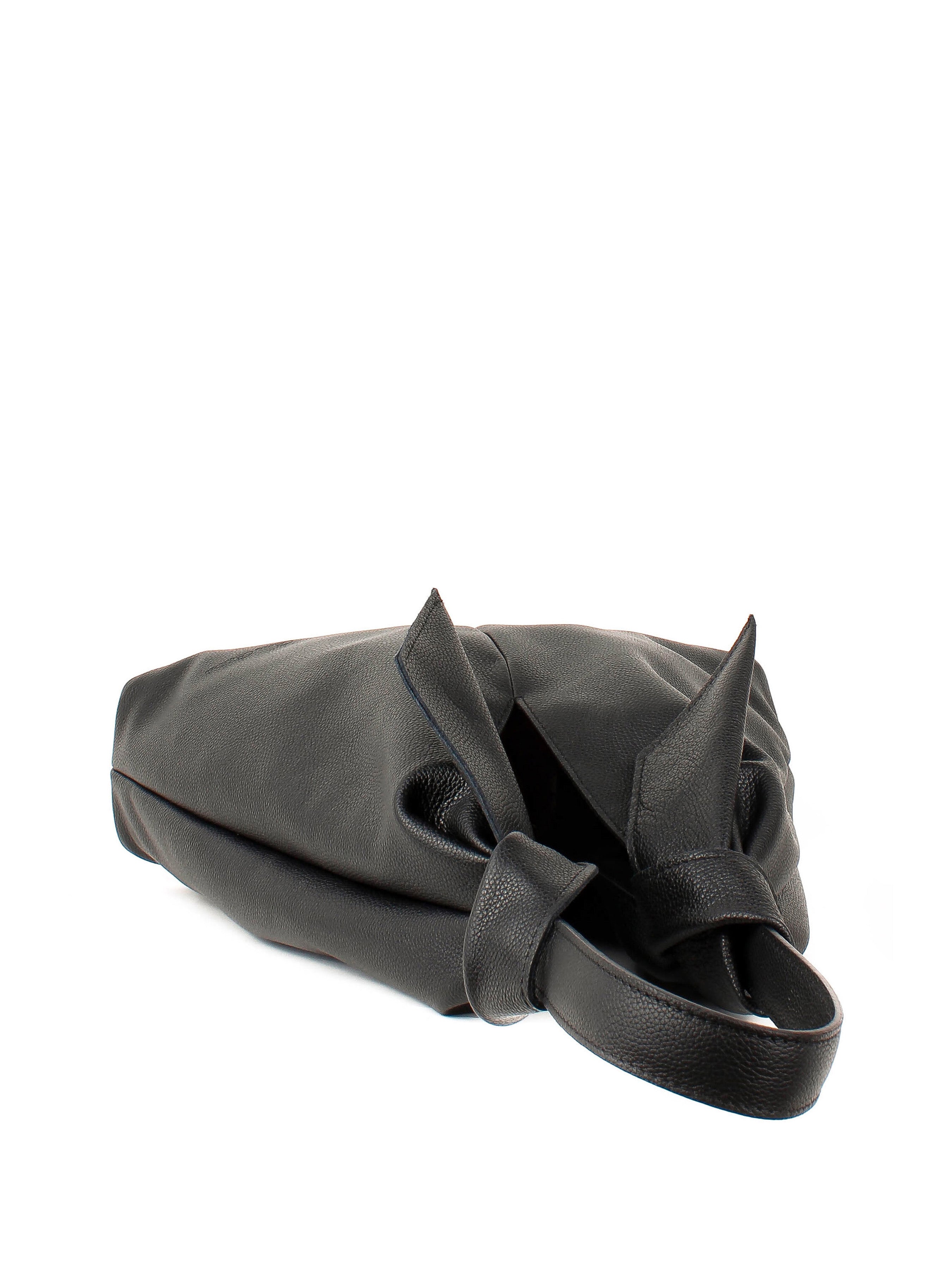 Bolso de mano de piel italiana Negro 3699-05-32