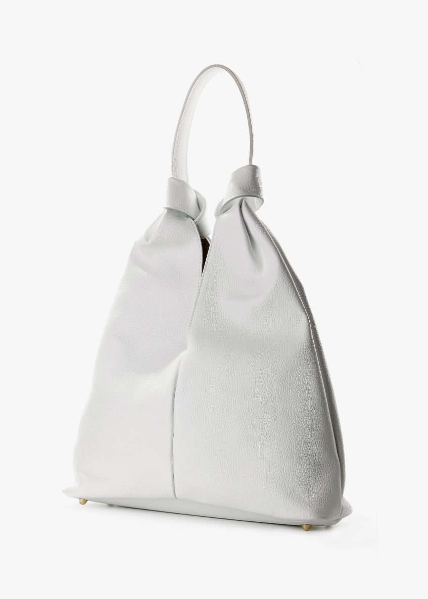 Bolso de mano de piel italiana Blanco 3699-16-32