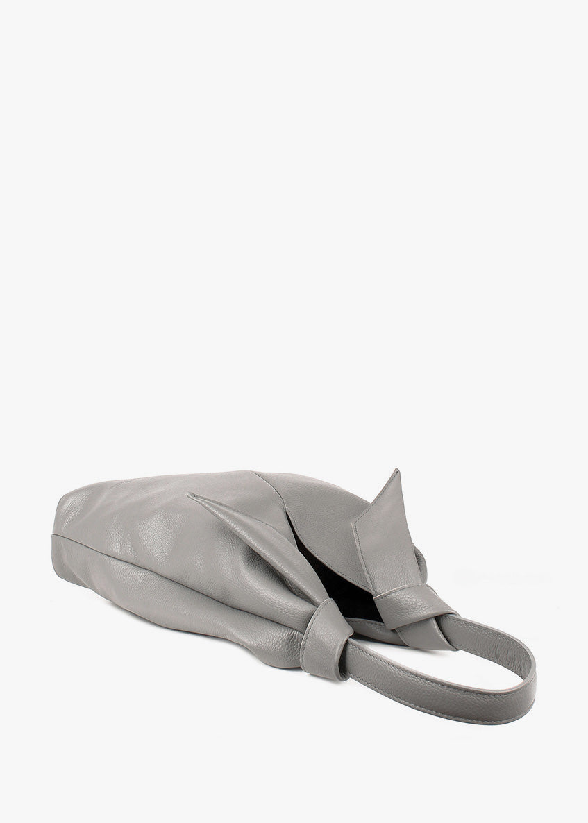 Bolso de mano de piel italiana Gris 3699-18-32