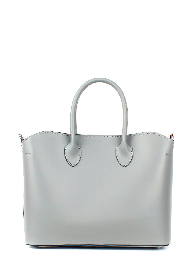 Bolso Tote de piel italiana Plato Gris
