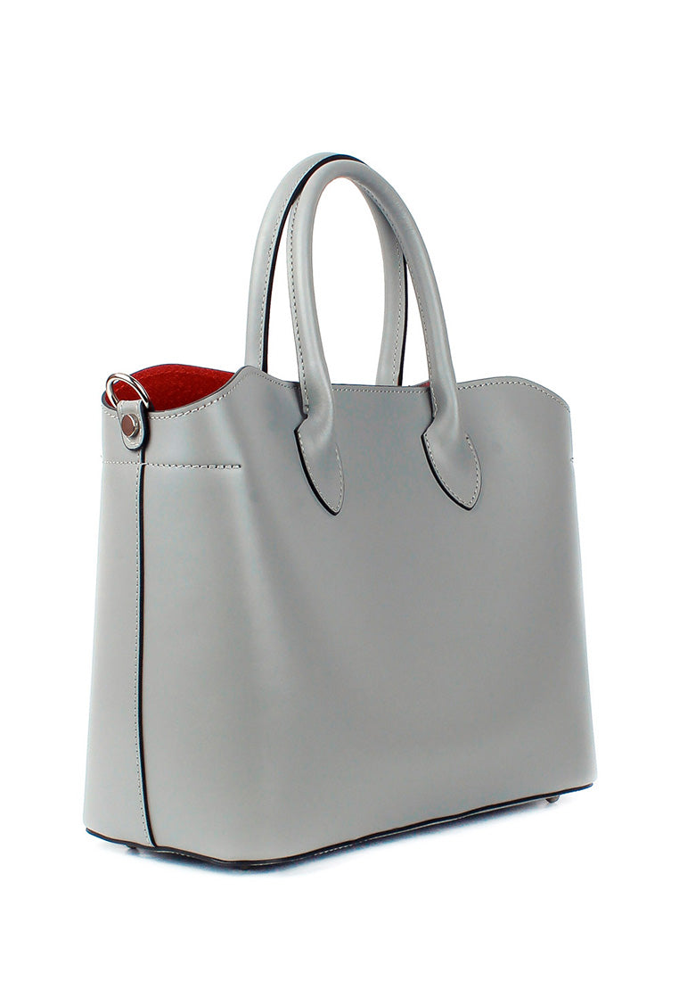 Bolso Tote de piel italiana Plato Gris
