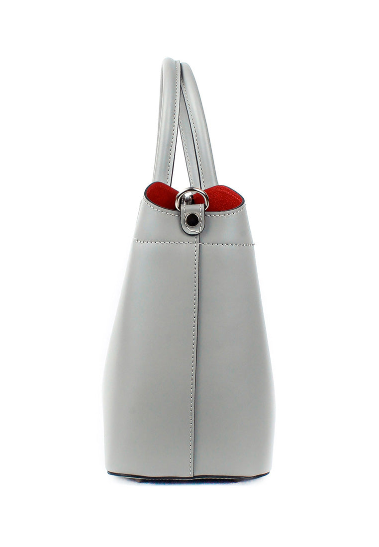 Bolso Tote de piel italiana Plato Gris