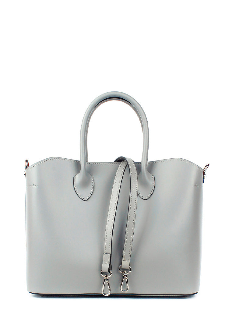 Bolso Tote de piel italiana Plato Gris