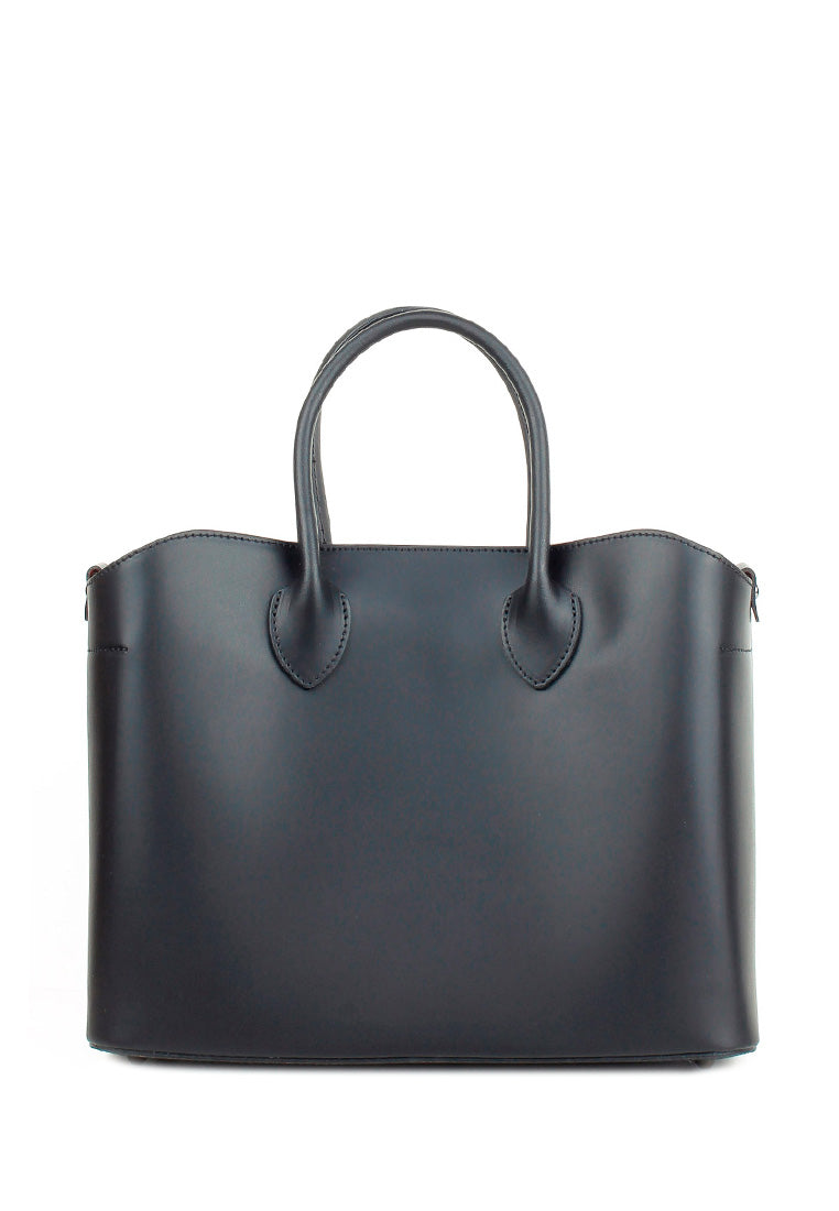 Bolso Tote de piel italiana Chopin Negro