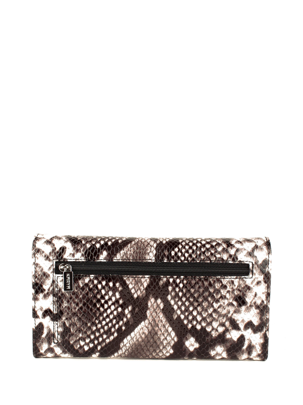 Cartera de piel italiana Gris 1146-536