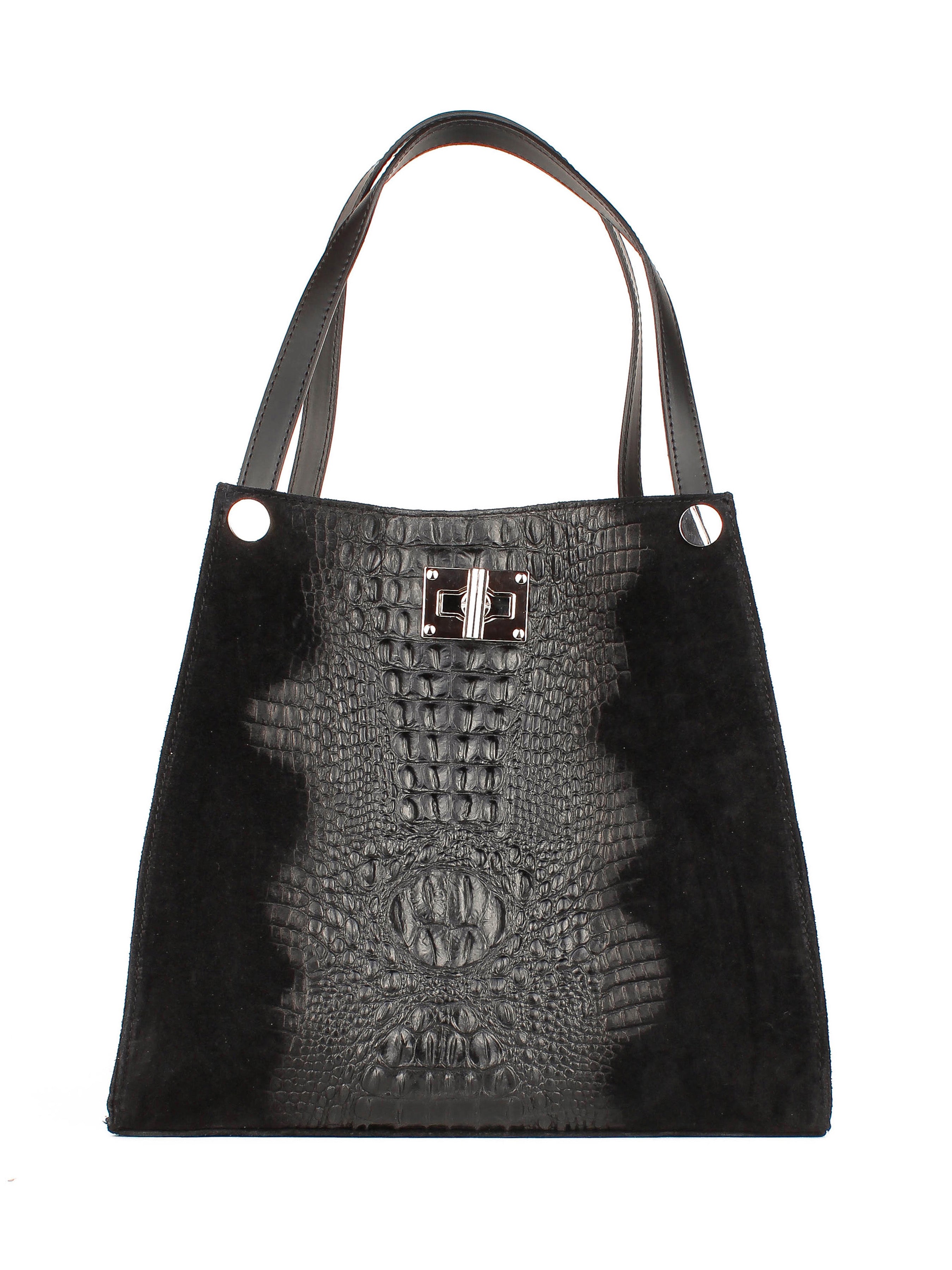 Shopper de piel italiana Negro 4004-05-36