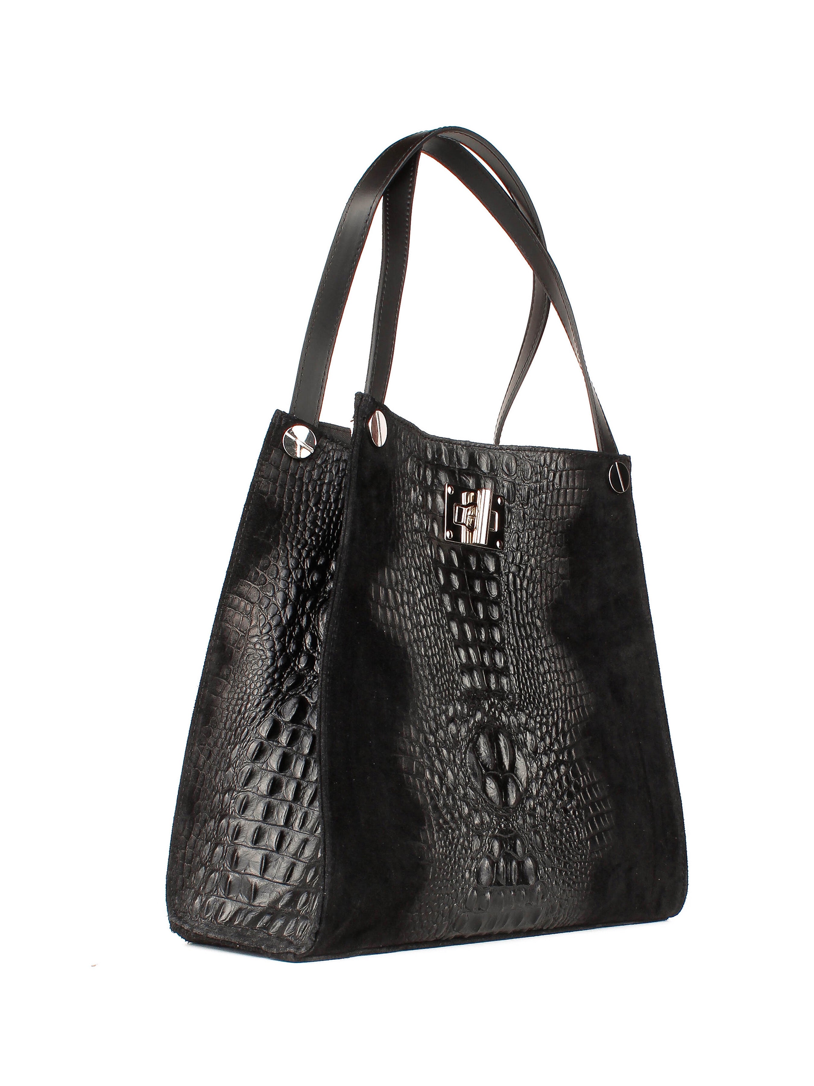 Shopper de piel italiana Negro 4004-05-36