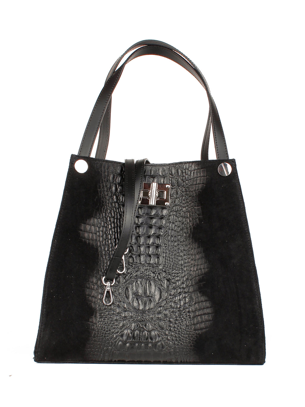 Shopper de piel italiana Negro 4004-05-36