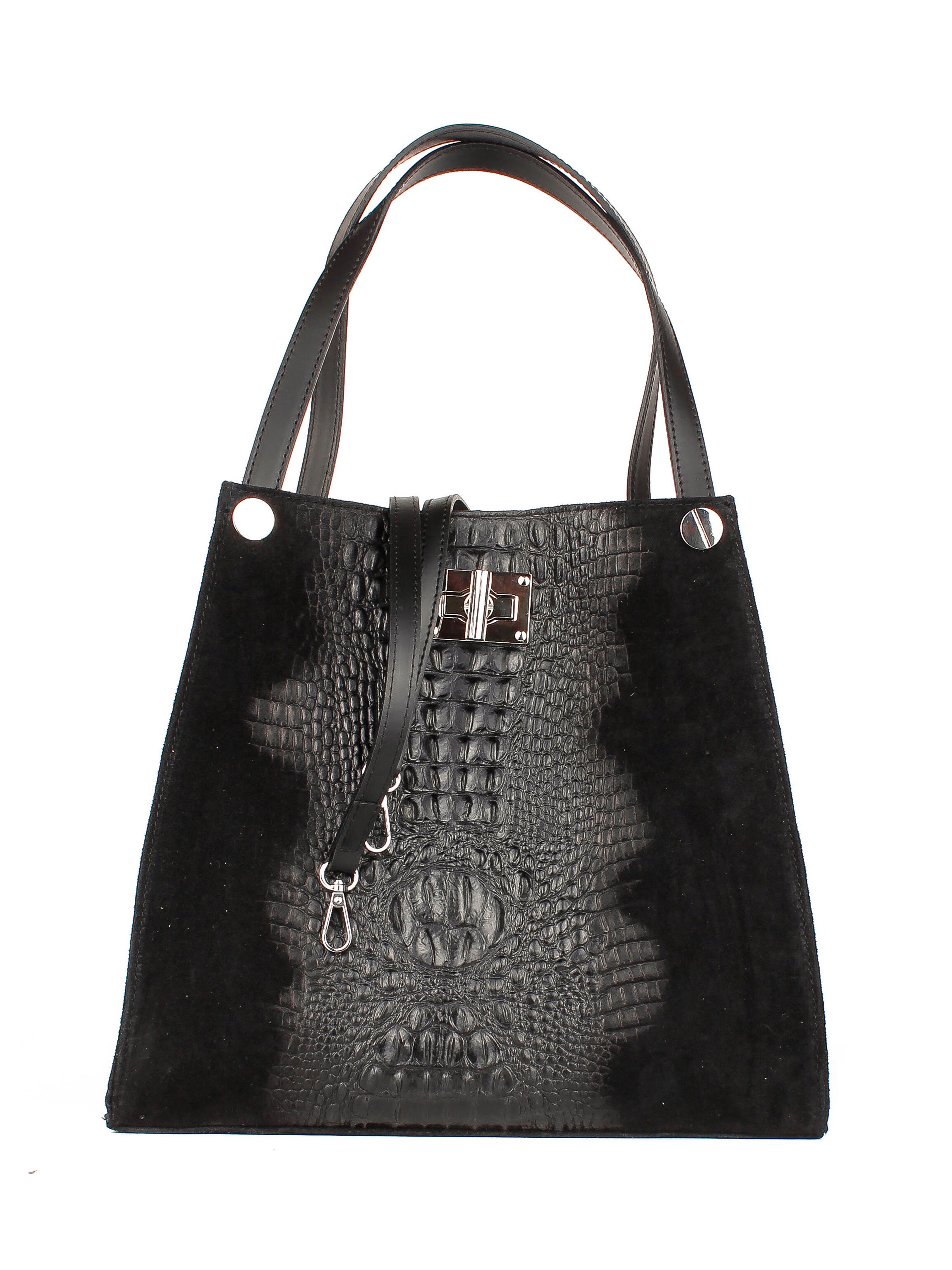 Shopper de piel italiana Negro 4004-05-36