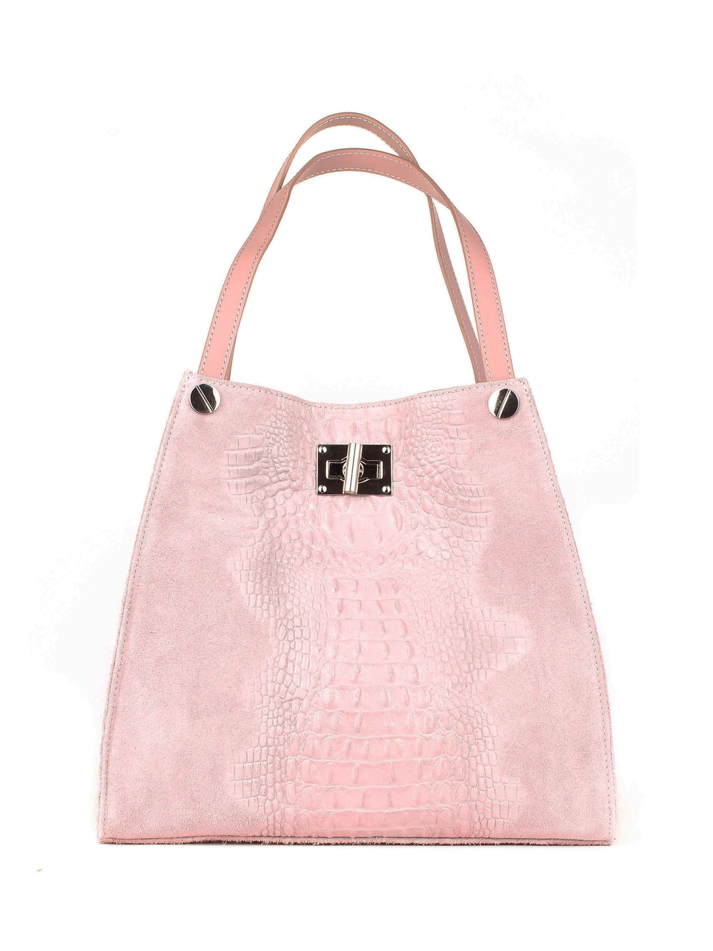 Shopper de piel italiana Polvoriento 4004-28-36