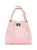 Shopper de piel italiana Polvoriento 4004-28-36