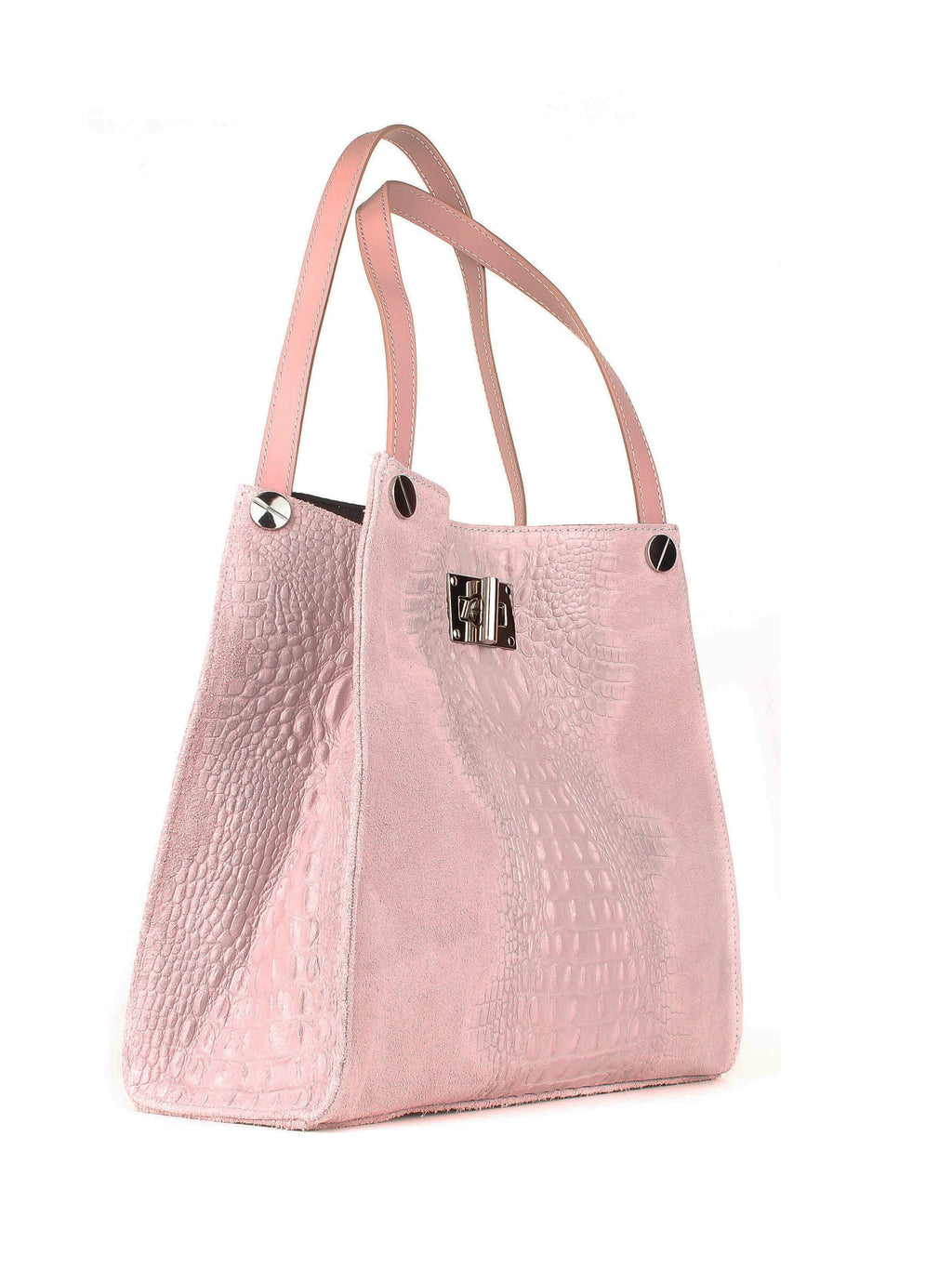 Shopper de piel italiana Polvoriento 4004-28-36