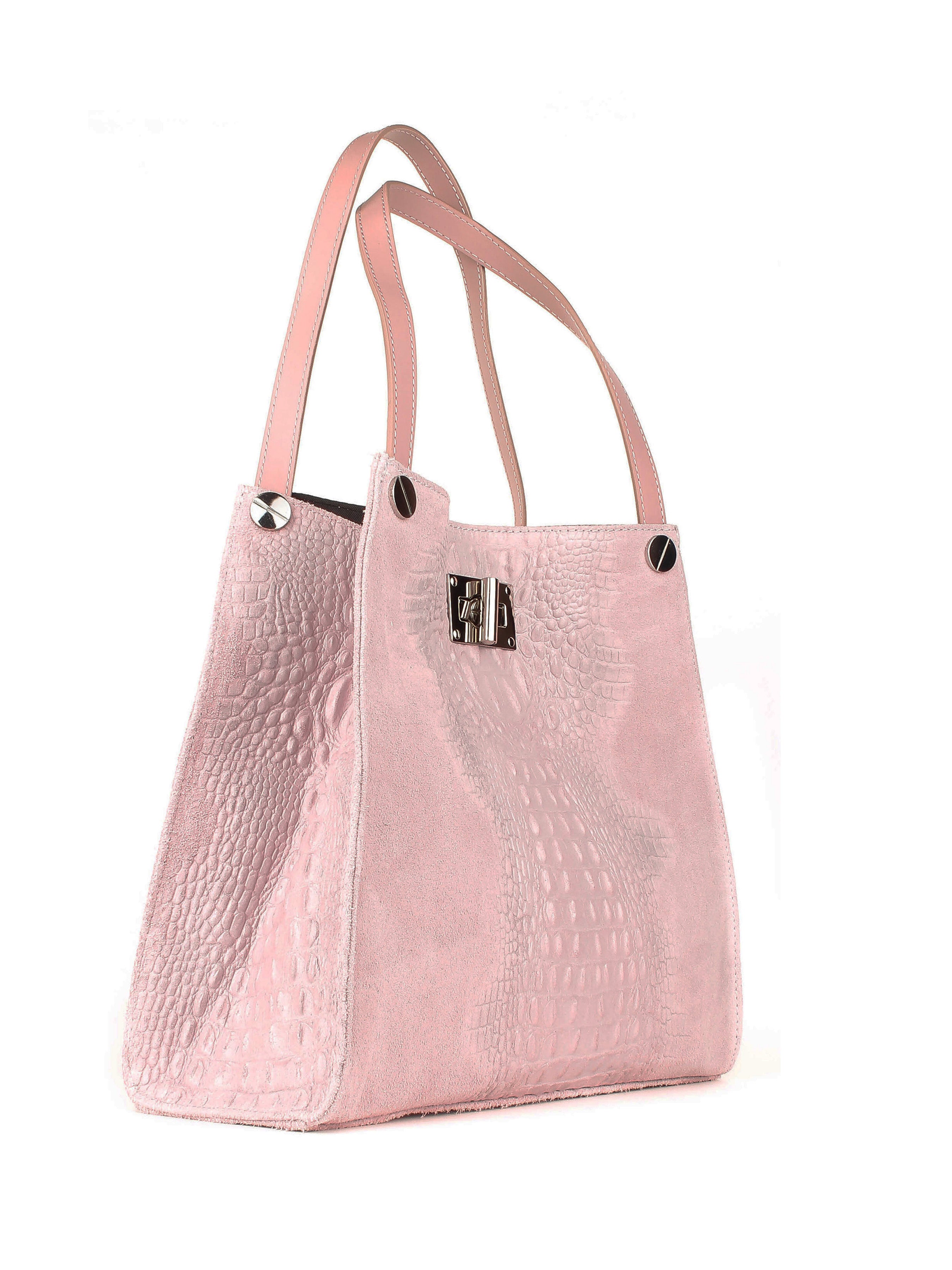 Shopper de piel italiana Polvoriento 4004-28-36