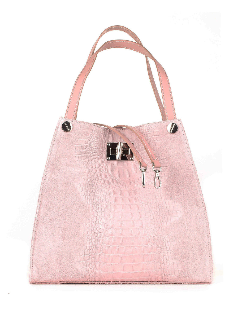 Shopper de piel italiana Polvoriento 4004-28-36