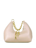 Bolso de hombro de piel italiana Beige 3355-11-32