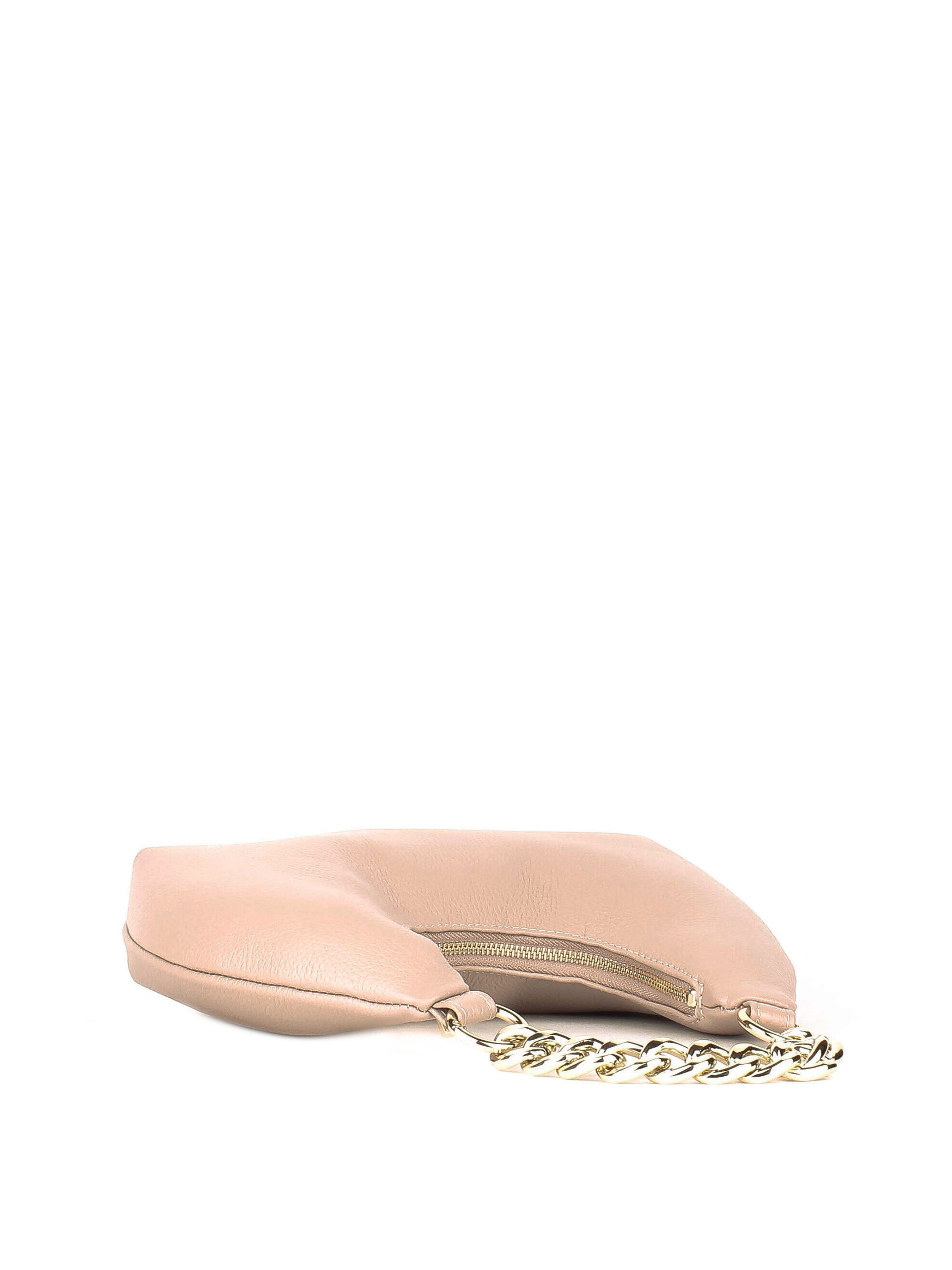 Bolso de hombro de piel italiana Gris 3355-52-32