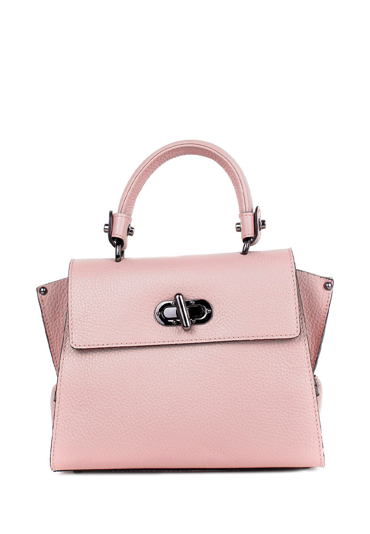 Bolso de mano de piel italiana GRAVE Beige