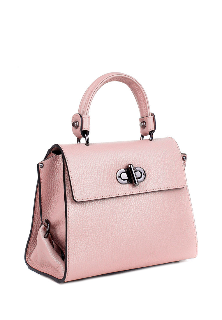 Bolso de mano de piel italiana GRAVE Beige