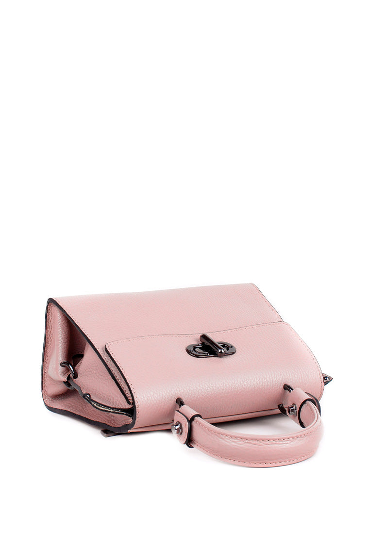 Bolso de mano de piel italiana GRAVE Beige