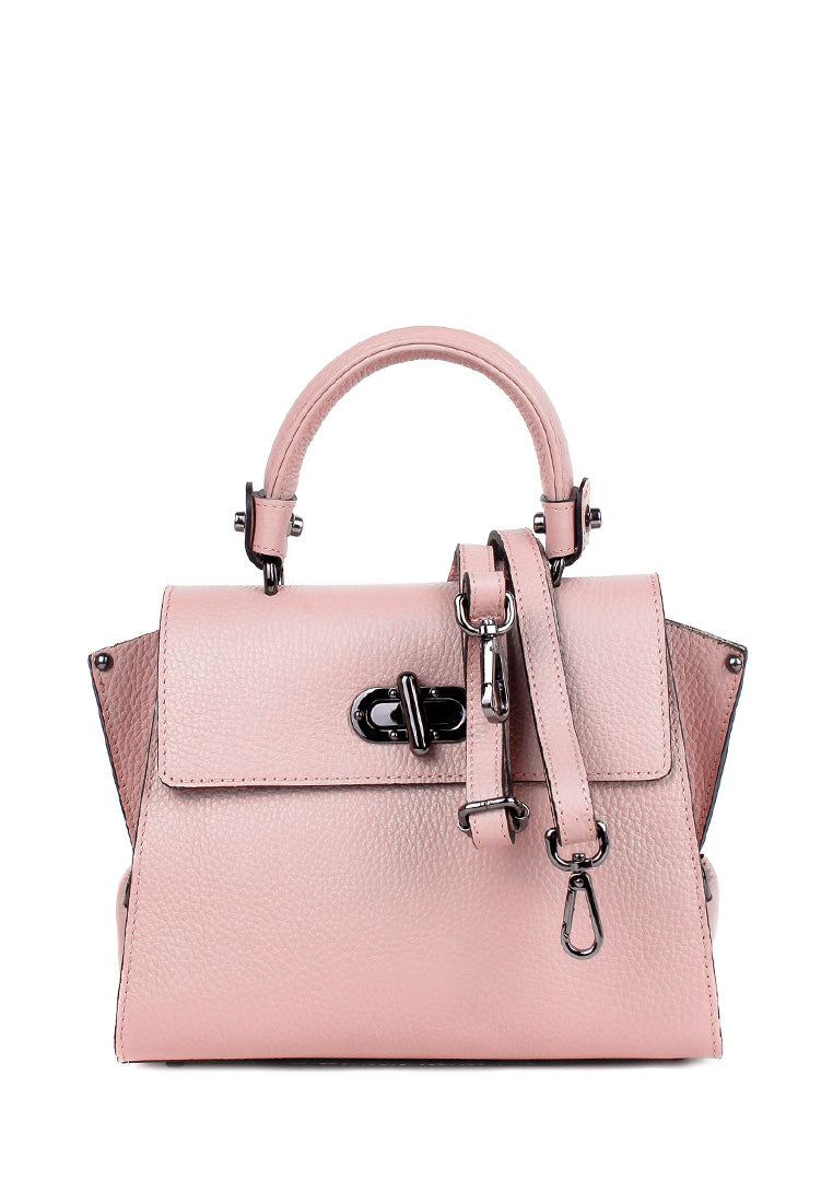 Bolso de mano de piel italiana GRAVE Beige