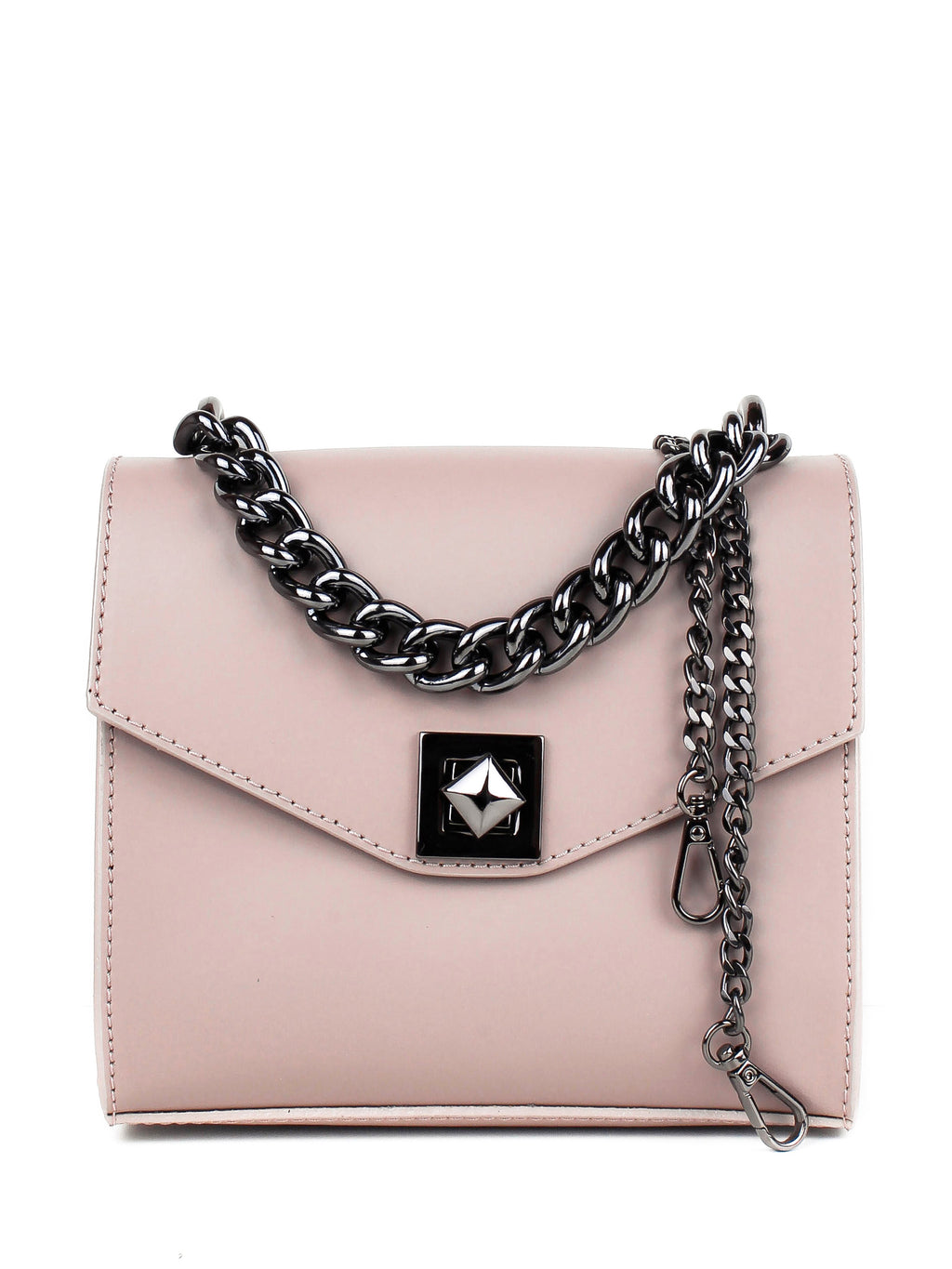 Bandolera de piel italiana Gris 5269-52-31